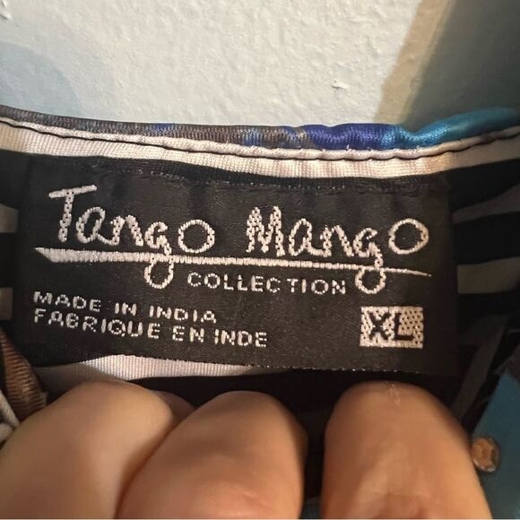 Tango Mango Blue ruffles Sleeveless Women’s dress Sz XL NWT🏷 - Picture 10 of 16